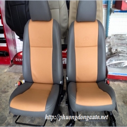 Bọc ghế da thật CN Singapore cho xe Toyota YARIS | KM sàn da dày + dọn nội thất